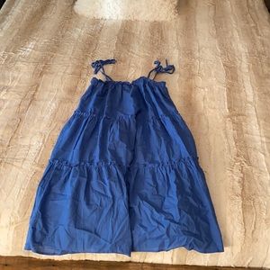 Little blue dress, light weight and comfy.